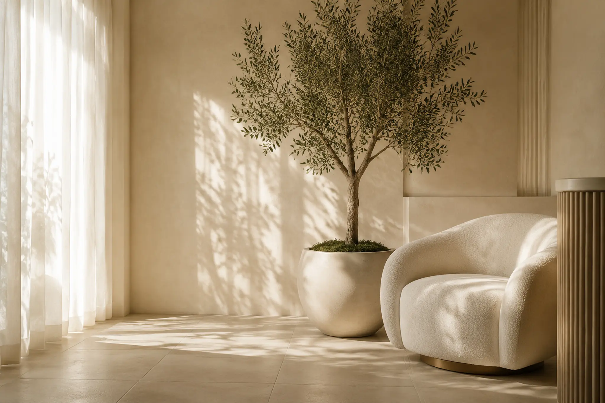 Interior luminos și calm în stilul vizual Harmonique
